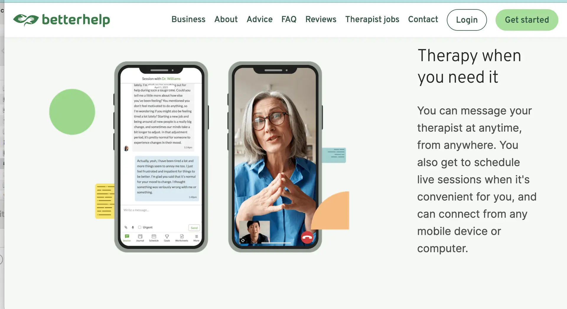 BetterHelp app for Mental Health available while traveling